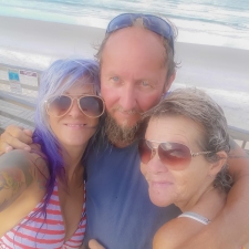 My dad and step mom Christine. Coco Beach July 2016